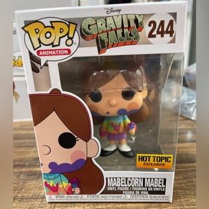 Funko Pop Animation Disney Gravity Falls Mabelcorn Mabel 244 Hot Topic Exclusive